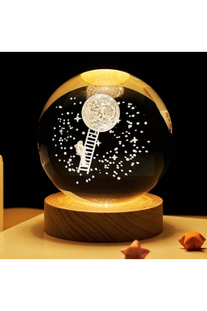 Dekoratif Merdivenli Astronot Ve Ay Tasarımlı Ahşap Altlıklı Iş…