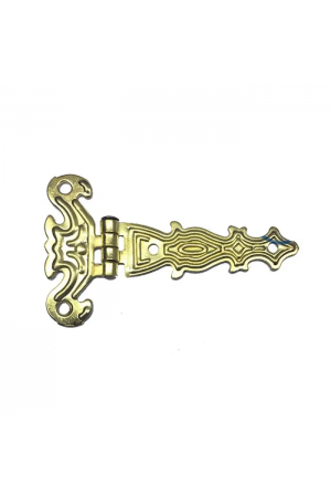 Dekoratif, Sac Tek Kuyruklu Menteşe - 40x68 Mm, Küçük, Sarı, 1 Adet&hellip;