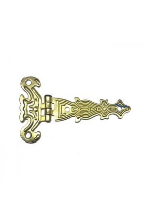 Dekoratif, Sac Tek Kuyruklu Menteşe - 40x68 Mm, Küçük, Sarı, 100 Adet&hellip;