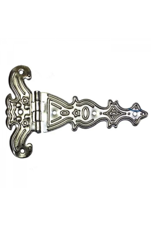 Dekoratif, Sac Tek Kuyruklu Menteşe - 69x102 Mm, Büyük, Nikel, 1 Adet&hellip;