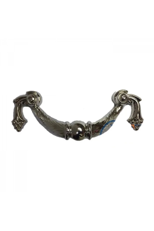 Dekoratif Zamak Üzümlü Kulp - 64mm, Nikel, 100 Adet&hellip;