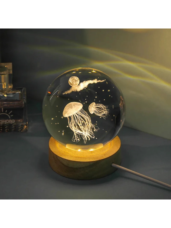 Deniz Anası Tasarımlı Cam Küre Işıklı… Deniz Anası Tasarımlı Cam Küre Işıklı…