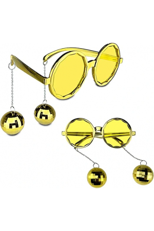 Disko Toplu Küpeli Parti Gözlüğü Altın Renk&hellip;