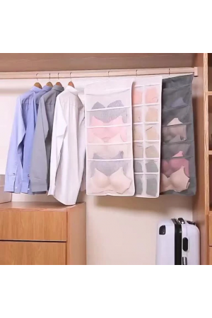 Dolap İçi Asılabilir İç Çamaşırı Dolap Düzenleyici - 15 Gözlü&hellip;
