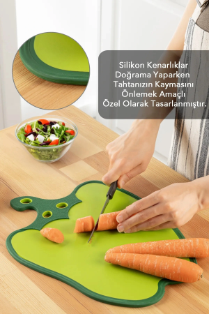 Dolma Biber Figürlü Kaydırmaz Kesme Tahtası Doğrama Panosu&hellip;