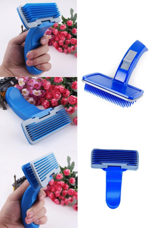 Düğmeli Kendini Temizleyen Fırça - Evcil Hayvan Tüy Tarağı…