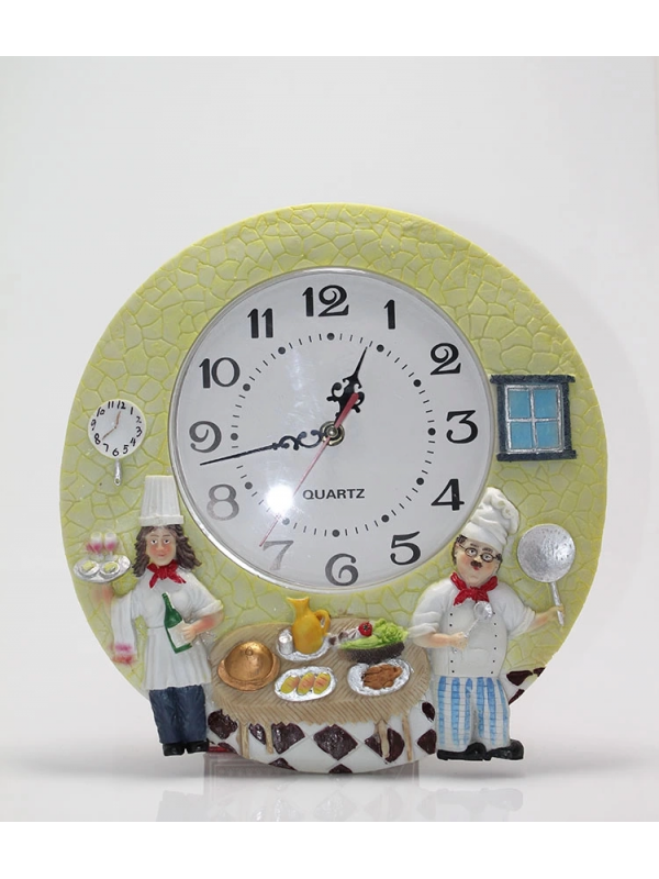 Duvara Asmalı Aşcı Tasarımlı Polyester Saat Alk1543&hellip;