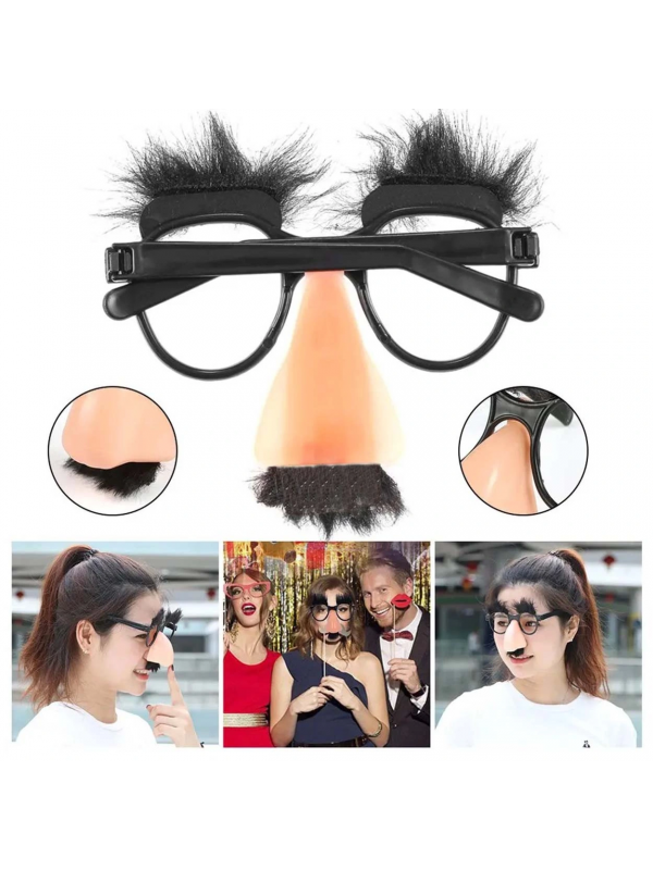 Eğlenceli Kılık Değiştirme Kaş Bıyık Mizah Gözlüğü 9x13 Cm&hellip;