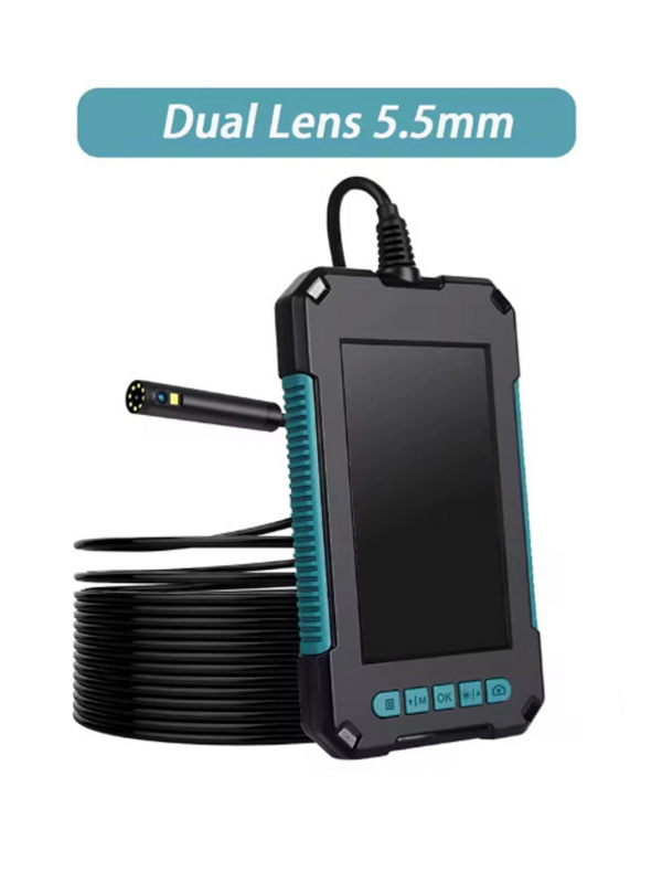 Ekranlı Çift Kameralı 10 Mt Hafıza Kart Destekli Sert Kablo Yılan End&hellip;