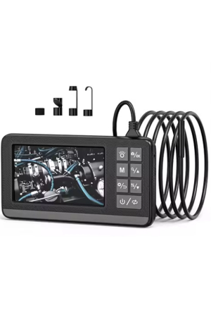 Ekranlı Çift Kameralı 10 Mt Sert Kablo Endoskop Kamera 8 Mm 4.3 Inc Haf…