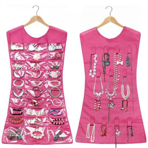 Elbise Şeklinde Takı Organizeri - Pembe