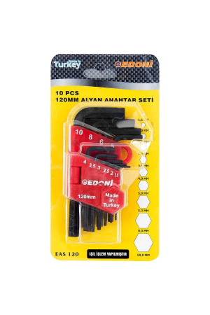 Edoni 120 Mm 10 Parça Alyan Seti Siyah&hellip;