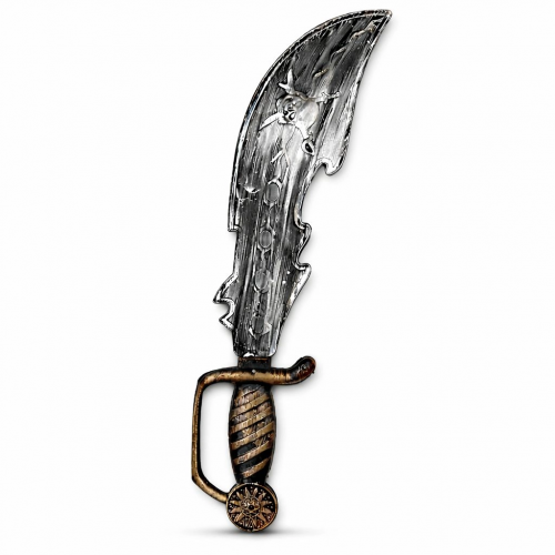 Eskitme Detaylı Plastik Korsan Kılıcı 45 Cm