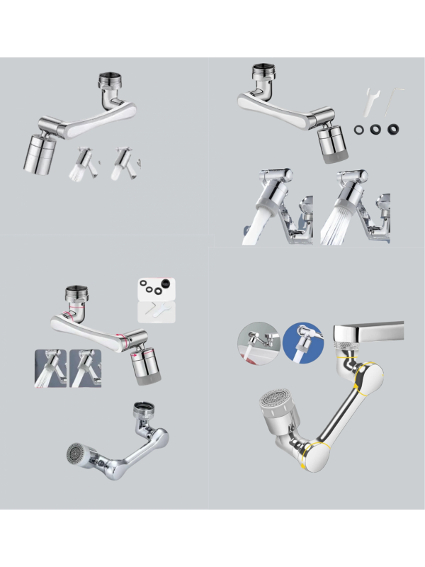 Esnek 1080° Musluk Başlığı 3 Eklemli Hareketli Su Modlu Lavabo Aparat&hellip;