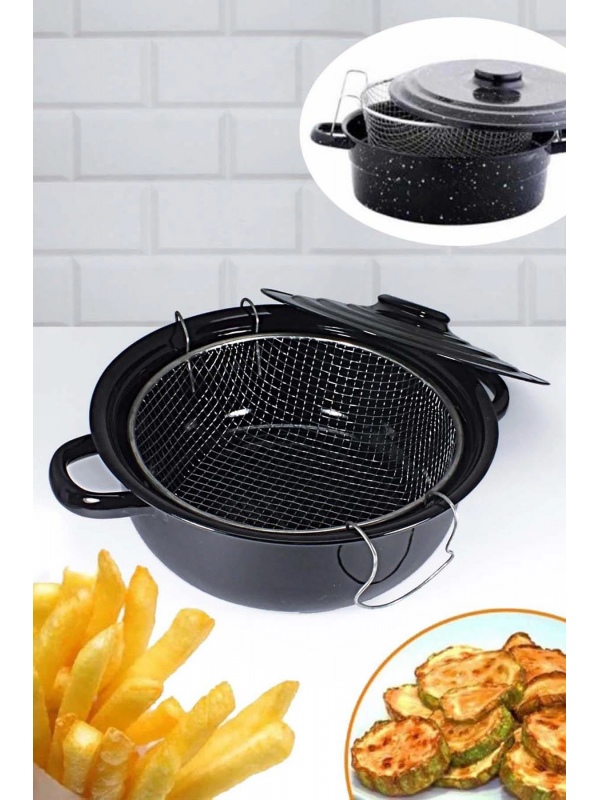 Essan Yanmaz Ve Yapışmaz Fritöz Kızartma Tenceresi&hellip;