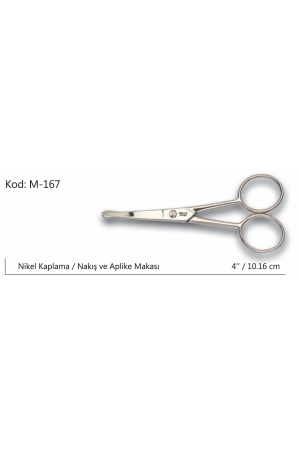 Europe Aplike Ve Nakış Makası Kıvrık Küt Uçlu No:4 10,16 Cm…