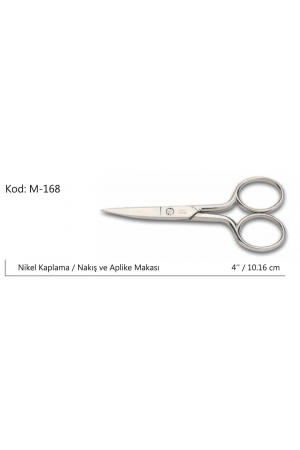 Europe Kalın Nakış Makası Süper Kalite No:4 10,16 Cm…