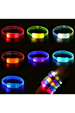 Festival & Parti Led Bileklik Baskı Yapılabilir 3 Farklı Mod Işık&hellip;