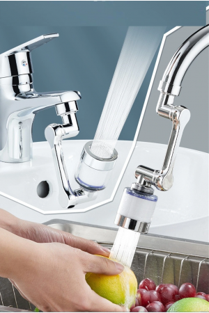 Filtreli Kireç Hapsedici Robotik Kol Musluk Başlığı - Mutfak Bany… Filtreli Kireç Hapsedici Robotik Kol Musluk Başlığı - Mutfak Bany…