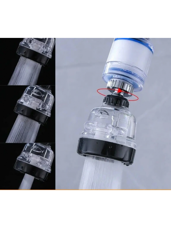 Filtreli Su Tasarruflu 3 Fonksiyonlu Oynar Musluk Başlığı - Şeffaf&hellip;