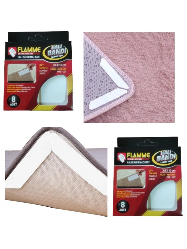 Flamme Halı Kaydırmaz Pedler 8 Adet… Flamme Halı Kaydırmaz Pedler 8 Adet…