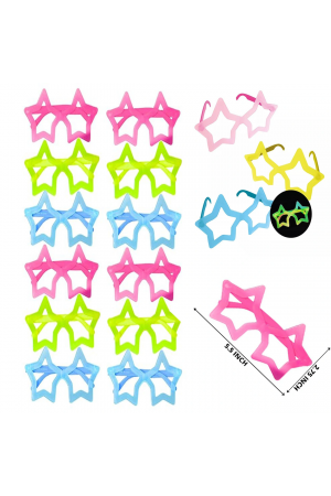 Fosforlu Yıldız Model Glow Parti Gözlüğü Karanlıkta Yanan Gözlükl&hellip;