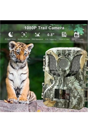 Fotokapan Kamera 16mp Full Hd 1080p Gece Görüşlü 2 Inç Lcd Ekran Su G…