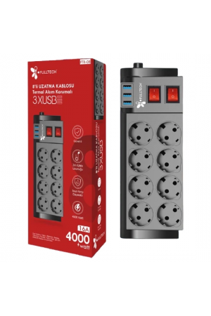 Ftr-08 8’li Termal Akım Korumalı Priz&hellip;