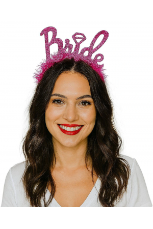 Fuşya Renk Bekarlığa Veda İtalik Yazı Alyanslı Bride Taç… Fuşya Renk Bekarlığa Veda İtalik Yazı Alyanslı Bride Taç…