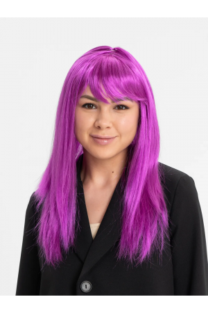 Fuşya Renk Düz Kesim Uzun Parti Peruğu Takma Saç… Fuşya Renk Düz Kesim Uzun Parti Peruğu Takma Saç…