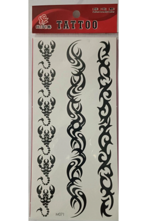 Geçici Dövme Şablonu 3lü - M071…