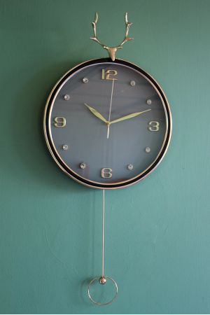 Geyikli Sarkaçlı Duvar Saati Alk1582…