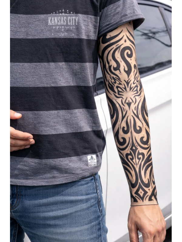 Giyilebilir Kol Dövmesi Çorap Dövme 3d Baskılı Kol Bacak Dövme 2 Ade&hellip;