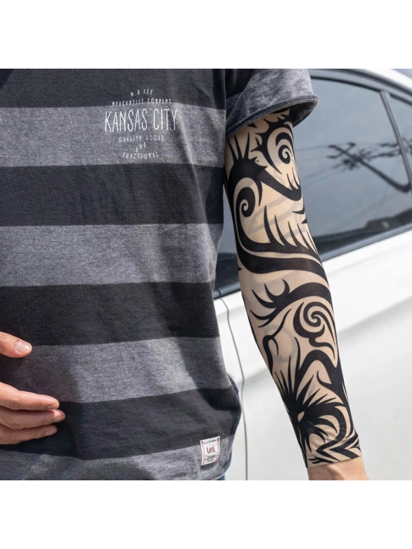 Giyilebilir Kol Dövmesi Çorap Dövme 3d Baskılı Kol Bacak Dövme 2 Ade&hellip;