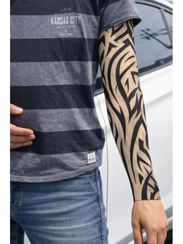 Giyilebilir Kol Dövmesi Çorap Dövme 3d Baskılı Kol Bacak Dövme 2 Ade&hellip;