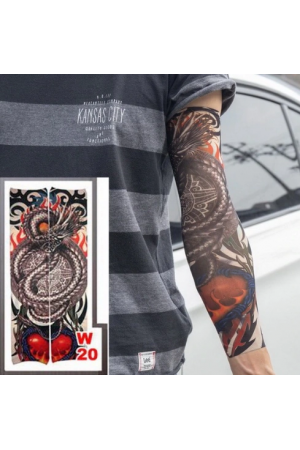 Giyilebilir Kol Dövmesi Çorap Dövme 3d Baskılı Kol Bacak Dövme 2 Ade&hellip;