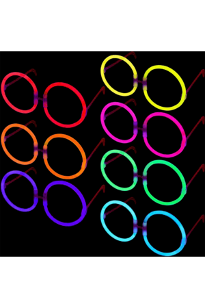 Glow  Yuvarlak Gözlük - Glow Partisi Gözlükleri - Glow Gözlük 12 Ade&hellip;