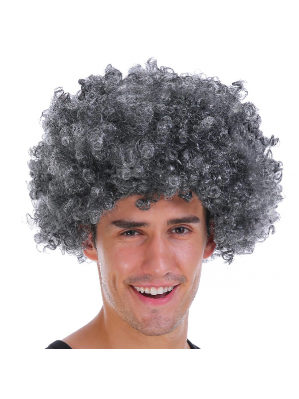 Gri Renk Kabarık Bonus Peruk Afro Takma Saç&hellip;