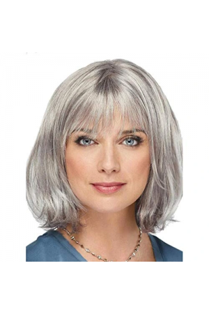 Gri Renk Yaşlı Peruğu Kısa Saç Kısa Peruk Gri Teyze Peruğu… Gri Renk Yaşlı Peruğu Kısa Saç Kısa Peruk Gri Teyze Peruğu…