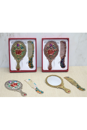 Gül Tasarimi Ayna Ve Tarak Seti Küçük Boy Alk4986&hellip;