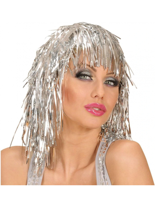 Gümüş Işıltılı Metalize Parti Peruğu&hellip;