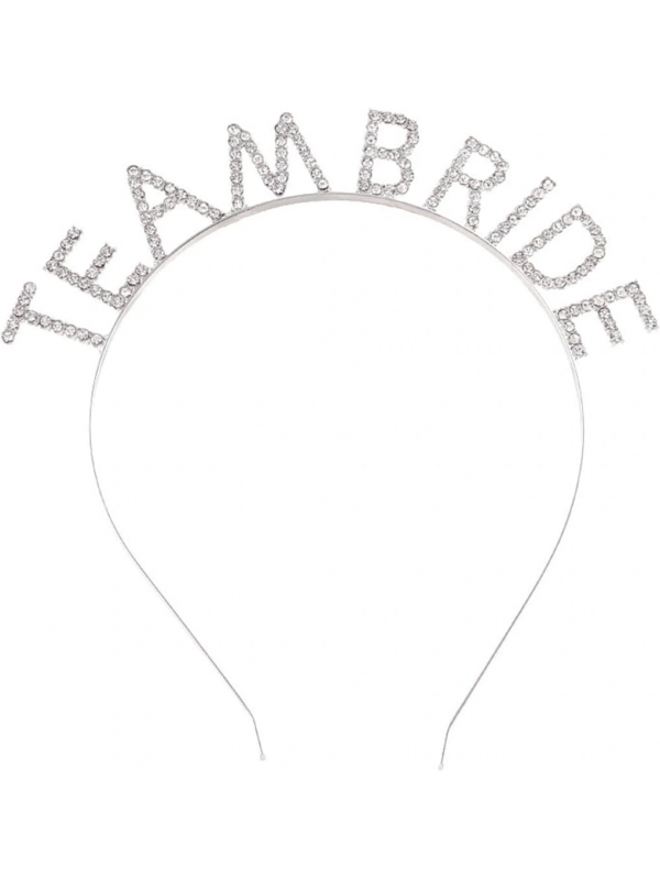 Gümüş Kaplama Kristal Taşlı Team Bride Taç 16x17 Cm&hellip;