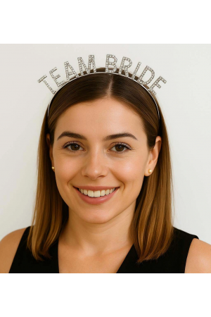 Gümüş Renk Team Bride Taç Plastik – Gelin Ve Nedime Tacı&hellip;