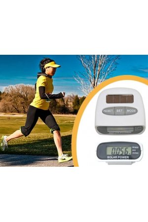 Güneş Enerjili Pedometre Ve Kalori Ölçer Adımsayar…