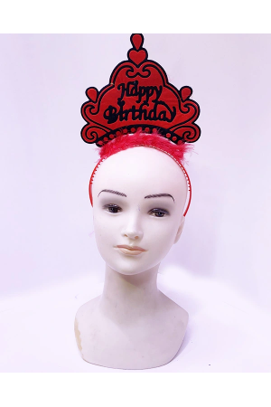 Happy Birthday Neon Kırmızı Renk Doğum Günü Tacı 24x15 Cm… Happy Birthday Neon Kırmızı Renk Doğum Günü Tacı 24x15 Cm…