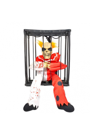 Hareketli Sesli Sensörlü Mahkum Joker İskelet Dekorasyon 22x27 Cm&hellip;