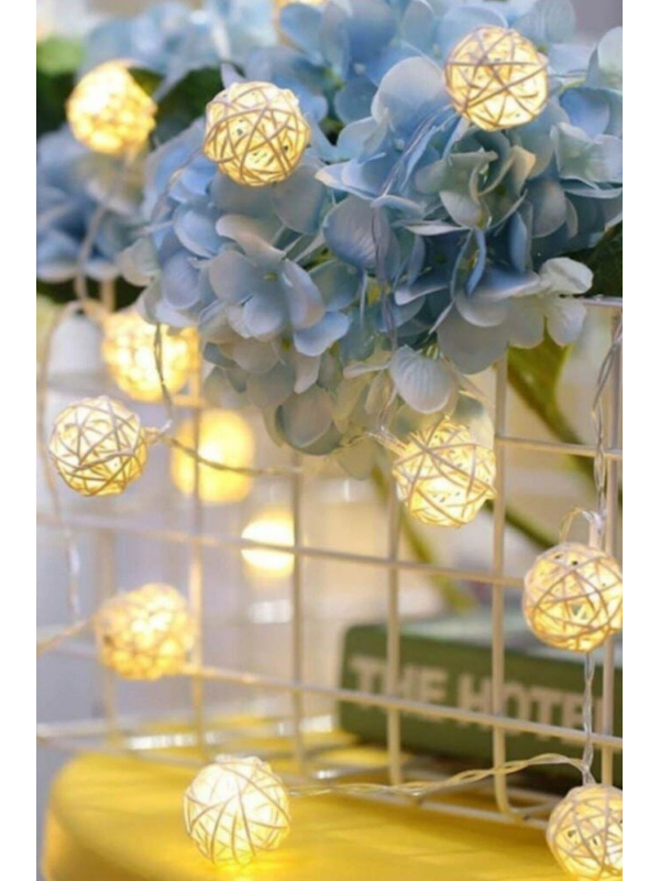 Hasır Toplar Led Işık 2 Metre Gün Işığı Dekor Lambası&hellip;