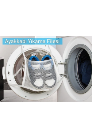 Hassas Çamaşır - Ayakkabı Yıkama Filesi Kapak Bağlamalı 35 X 20 Cm&hellip;