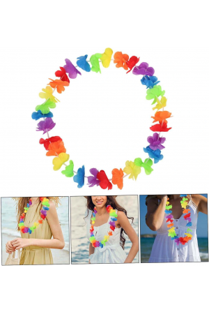 Hawaii Çiçekli Boyun Kolyesi - Renkli Tropikal Parti Leisi&hellip;