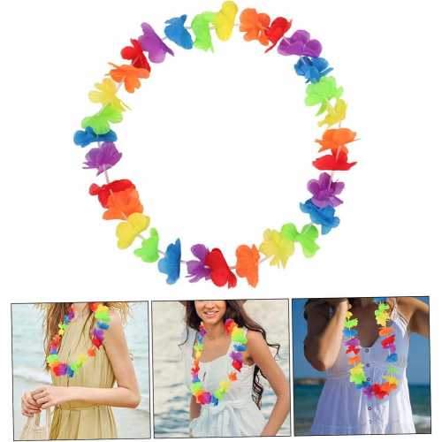 Hawaii Çiçekli Boyun Kolyesi - Renkli Tropikal Parti Leisi Hawaii Çiçekli Boyun Kolyesi - Renkli Tropikal Parti Leisi